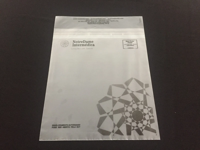 envelope personalizado de plástico