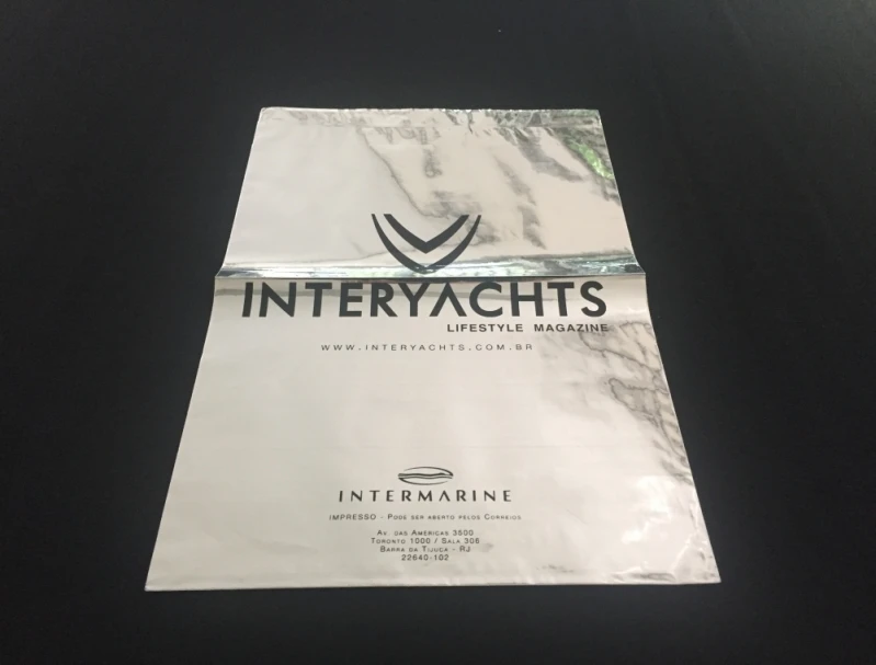 envelope personalizado metalizado