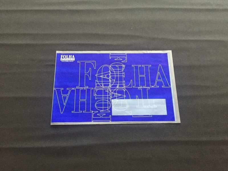 envelope plástico com aba adesivada