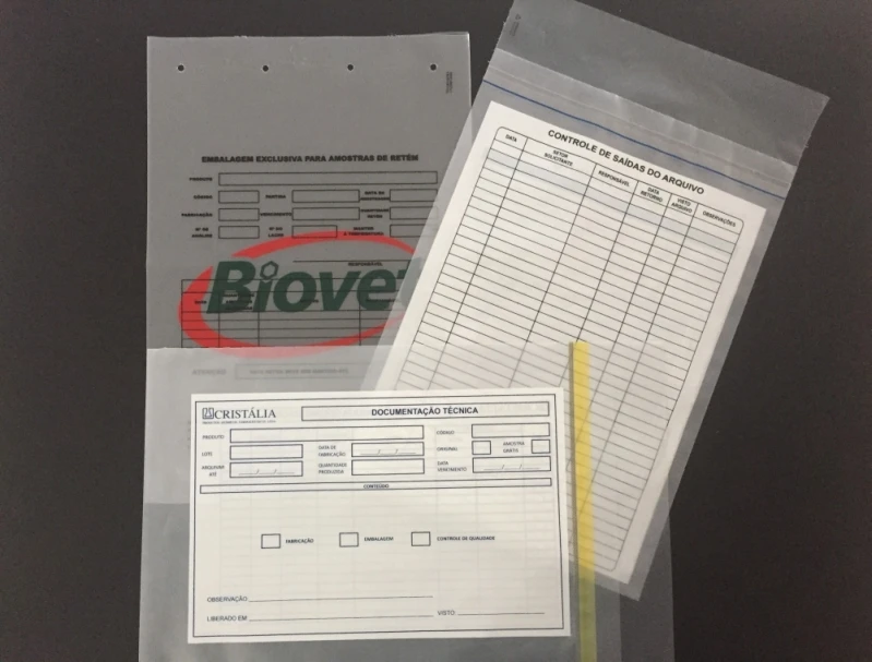 saco plástico envelope