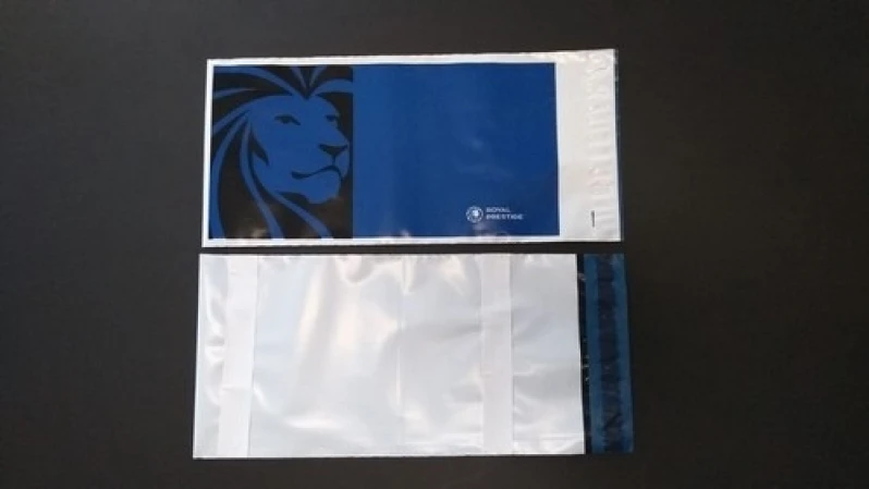 saco plástico inviolável personalizado