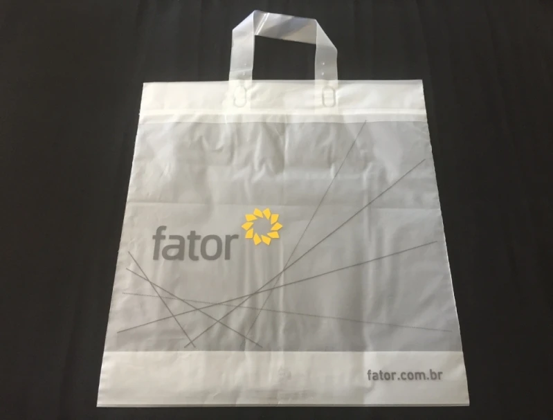 sacola personalizada com dobra no fundo