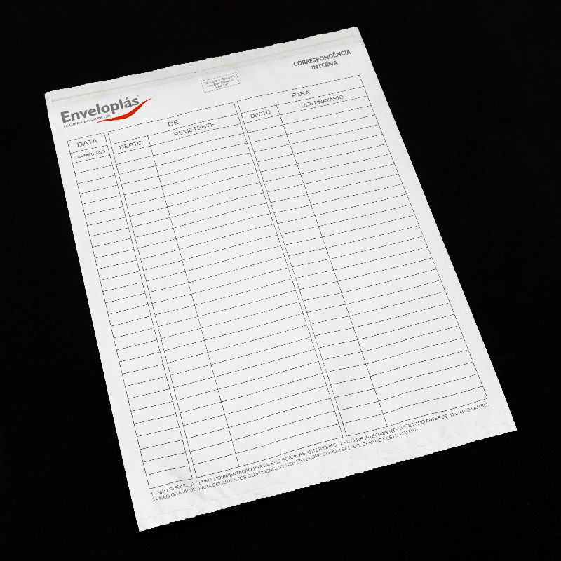 Envelope Vai E Vem Branco Com Fecho Trilho